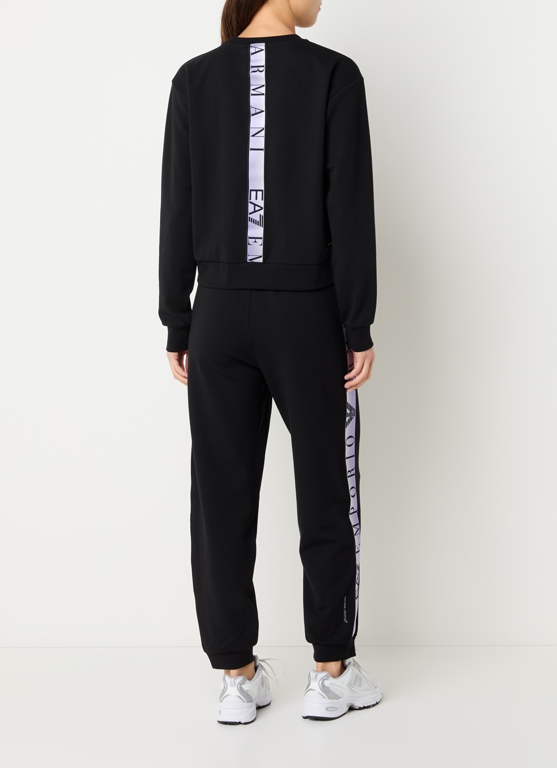 Armani Trainingspak met steekzakken en logo - achterkant 4 zwart