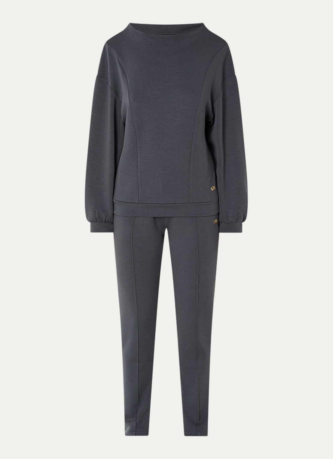 Armani Trainingspak met steekzakken - voorkant 2 donkergrijs