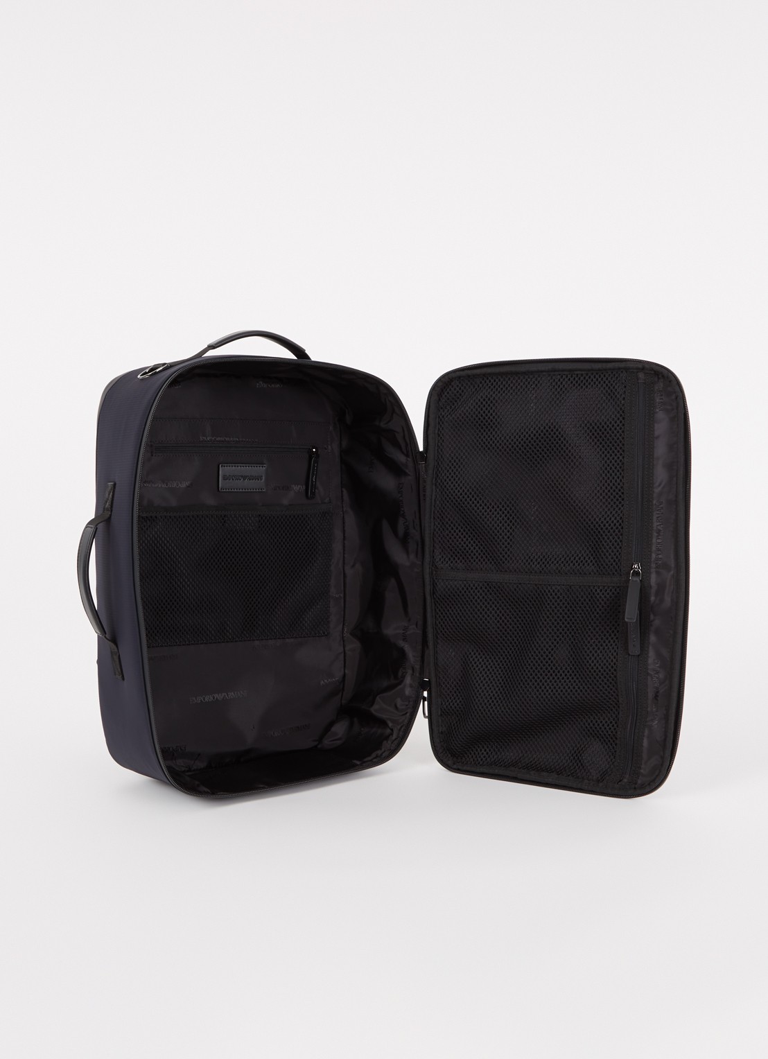 Armani Travel Essentials rugzak met logo - detail 2 donkerblauw