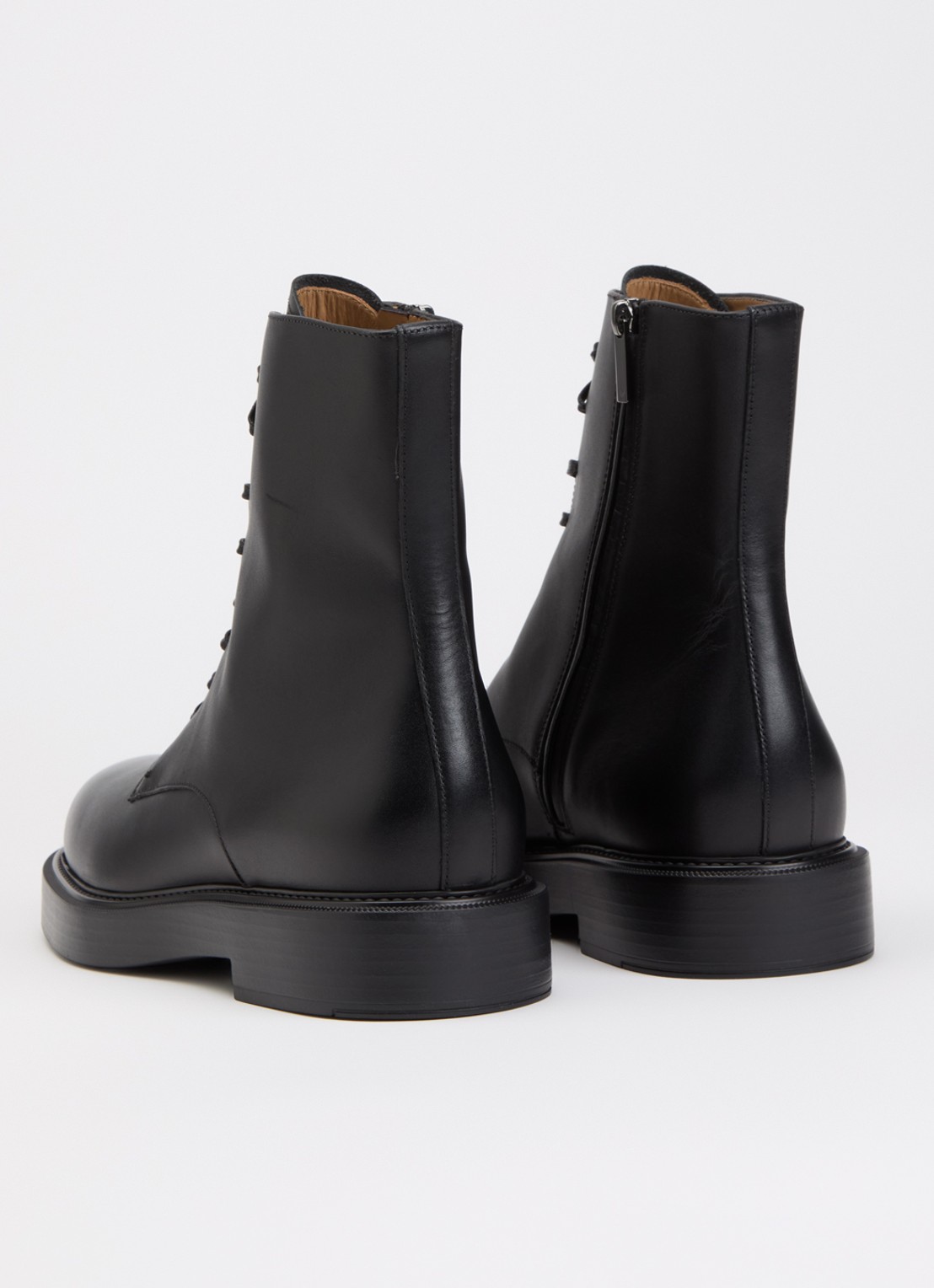 Armani Veterboot van leer - achterkant 3 zwart