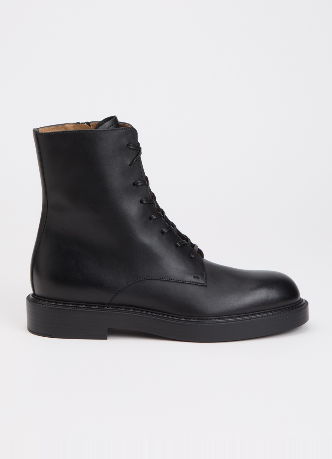 Armani Veterboot van leer - voorkant 4 zwart