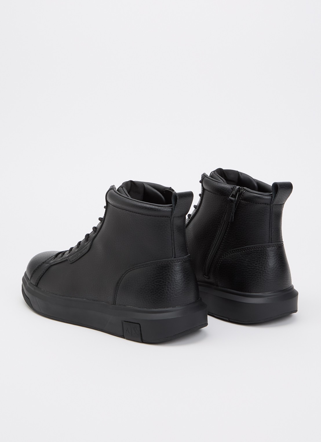 Armani Veterboot van leer - achterkant 3 zwart
