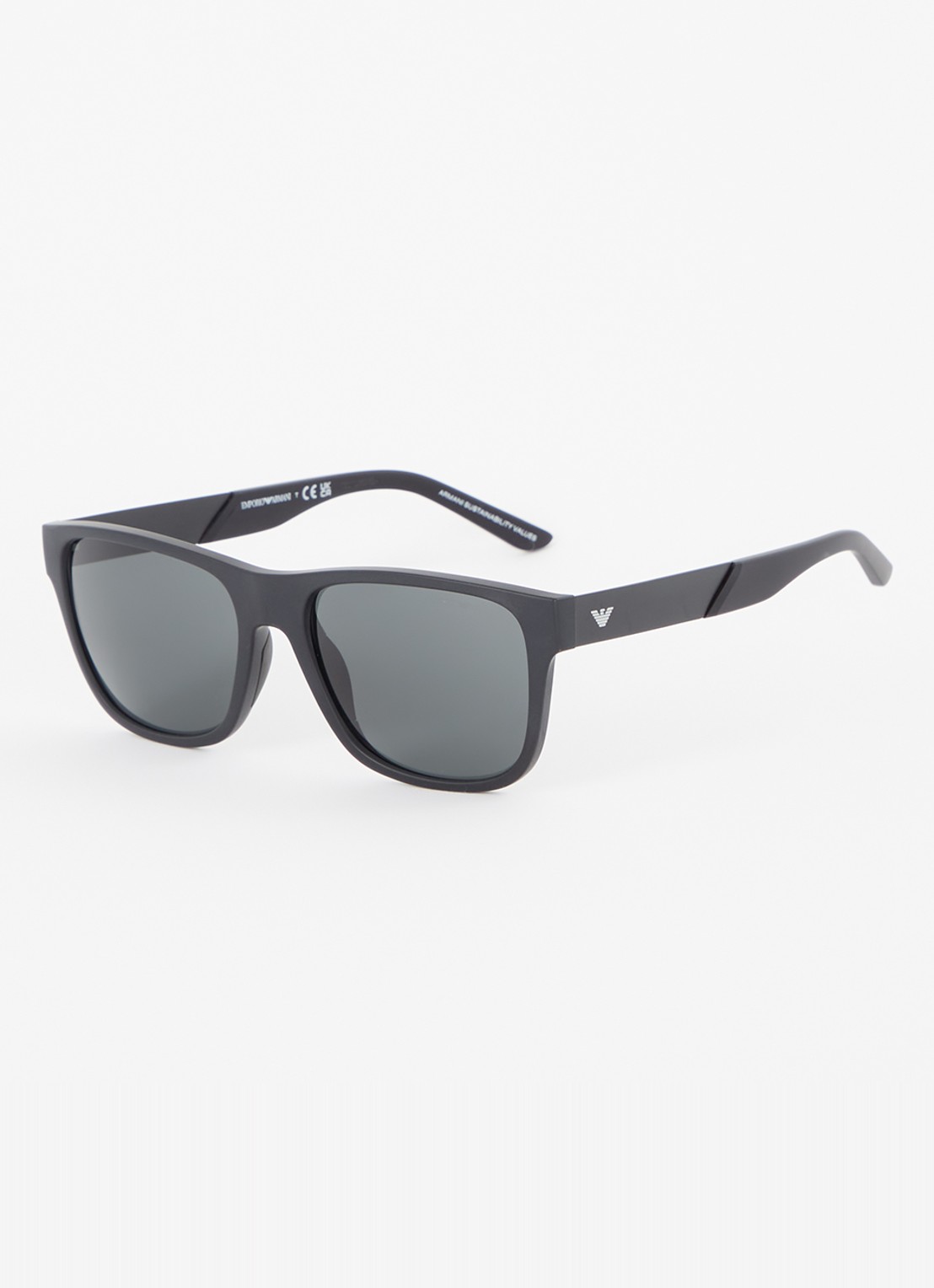 Armani Wayfarer zonnebril EA4243 - voorkant zwart