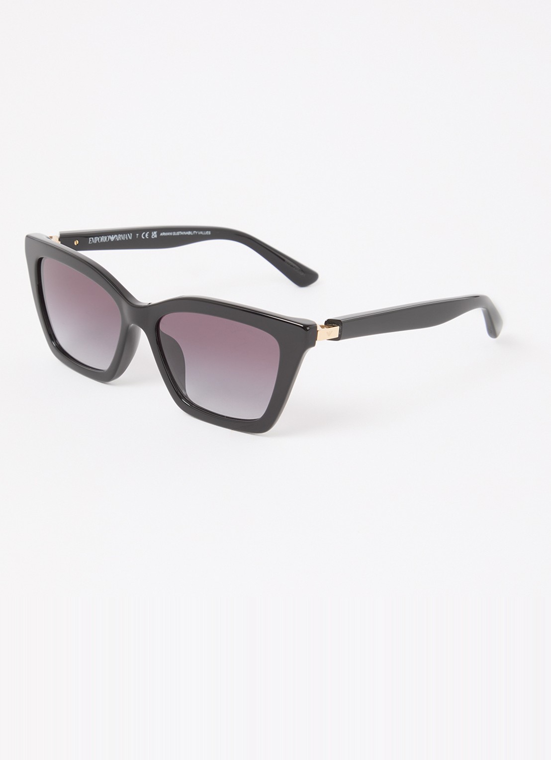 Armani Wayfarer zonnebril EA4250U - voorkant 4 zwart