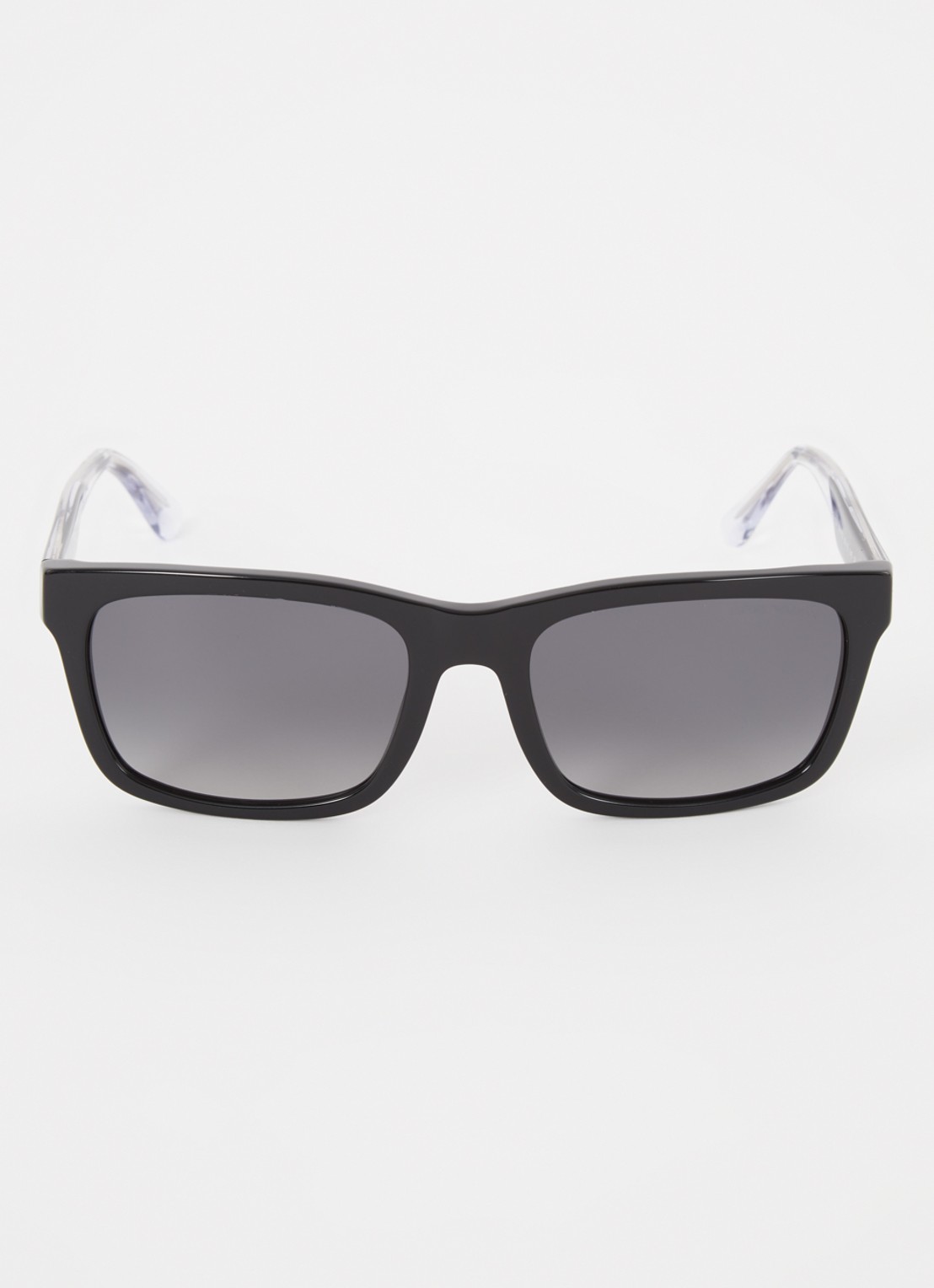 Armani Wayfarer zonnebril gepolariseerd EA4224 - detail zwart