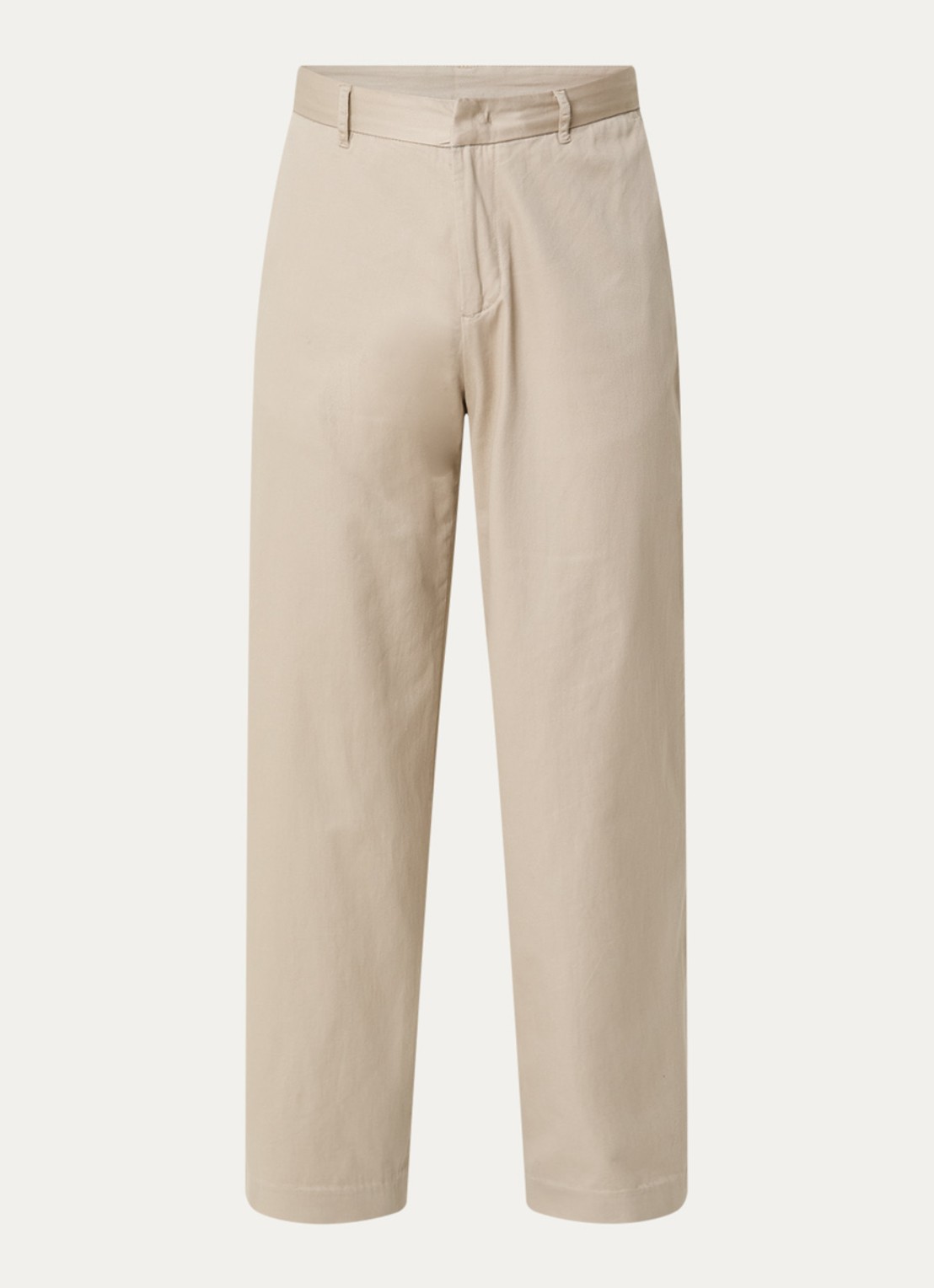 Armani Wide fit pantalon met steekzakken - voorkant 4 beige