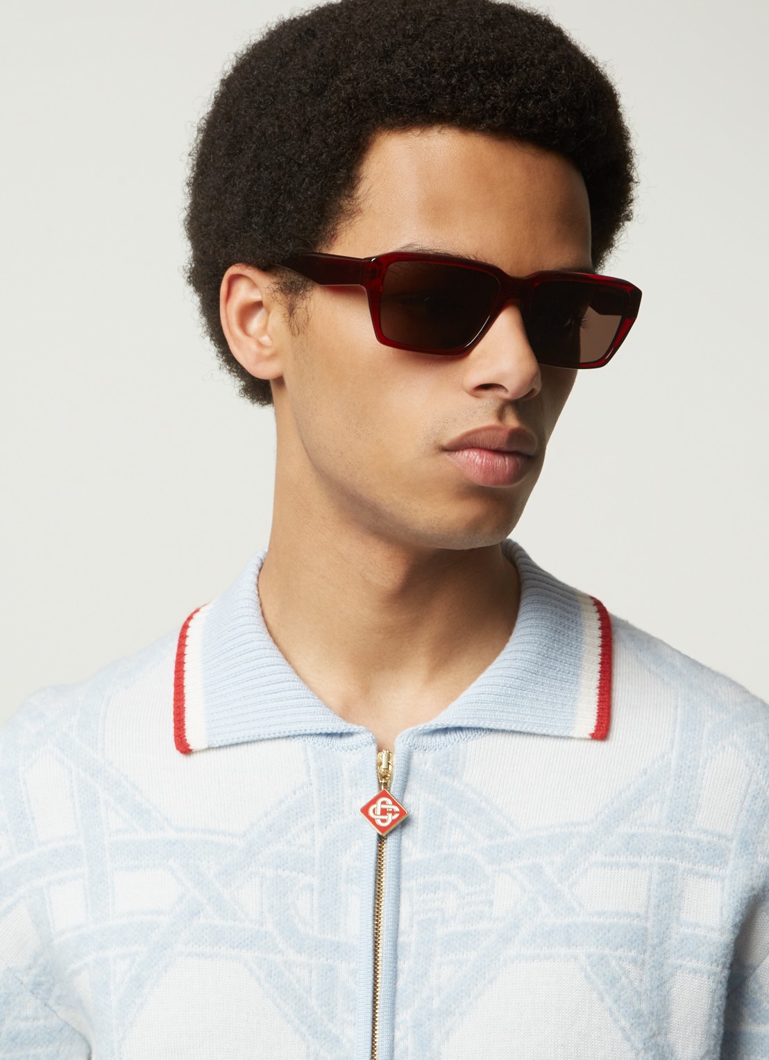 Armani Zonnebril EA4186  - voorkant 3 donkerrood