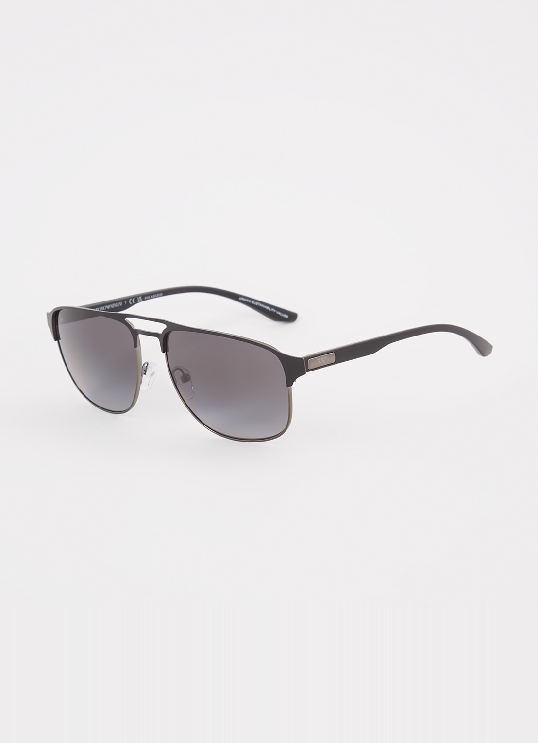 Armani Zonnebril gepolariseerd EA2144   - voorkant zwart