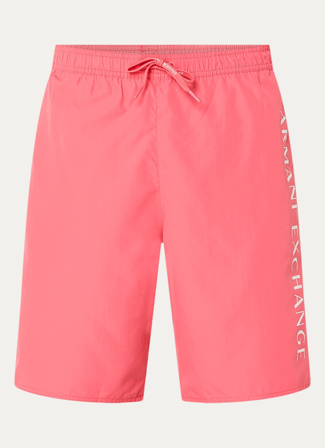 Armani Zwemshort met logo en steekzakken - voorkant 3 koraal