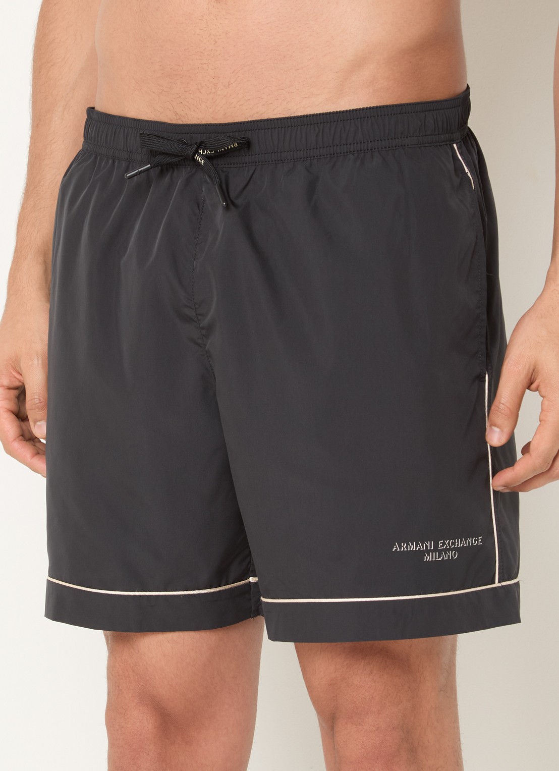 Armani Zwemshort met logo - detail 4 antraciet