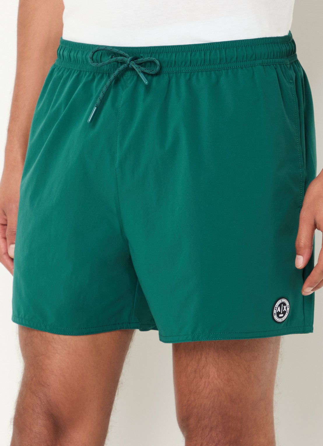 Armani Zwemshorts met logo en steekzakken - detail donkergroen
