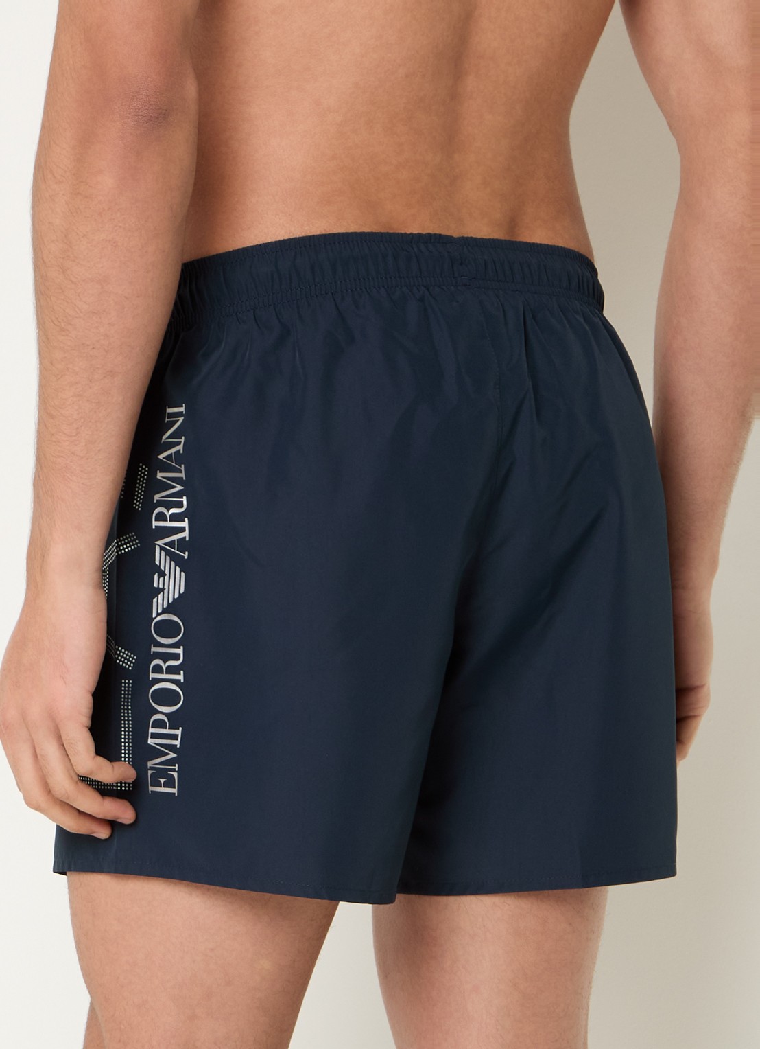 Armani Zwemshorts met logoprint - achterkant 2 donkerblauw