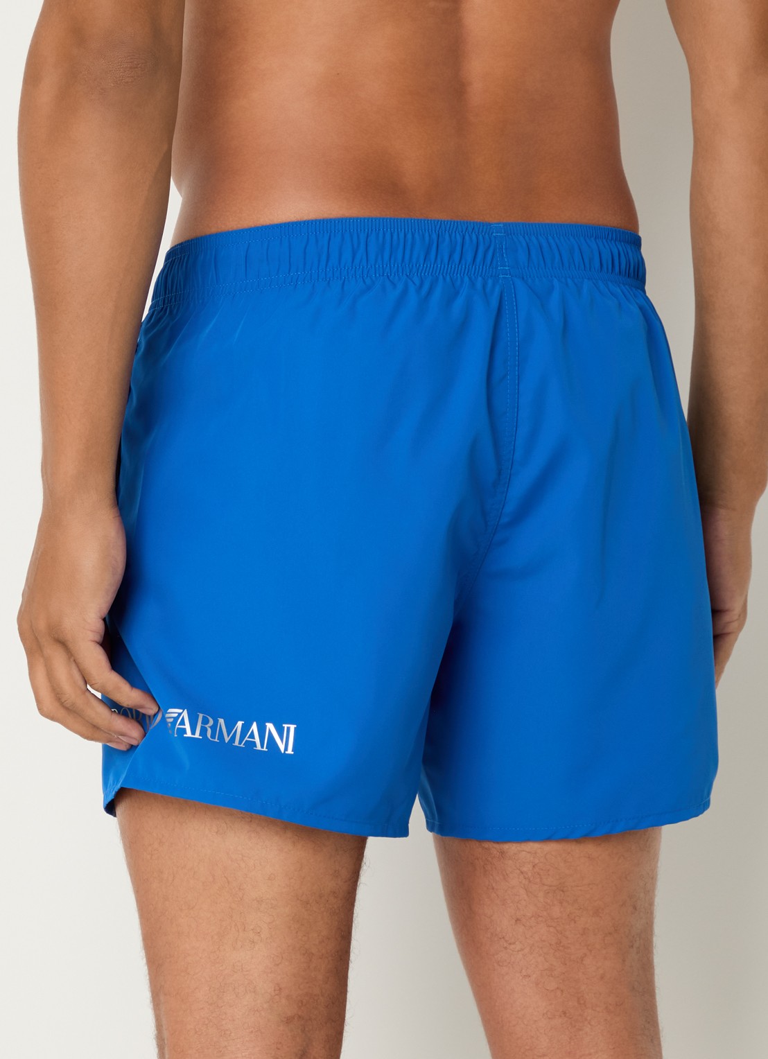Armani Zwemshorts met logoprint  - achterkant 4 kobaltblauw