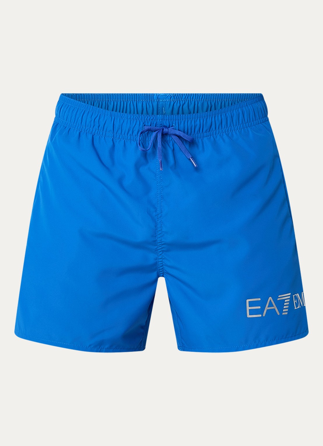 Armani Zwemshorts met logoprint  - voorkant kobaltblauw