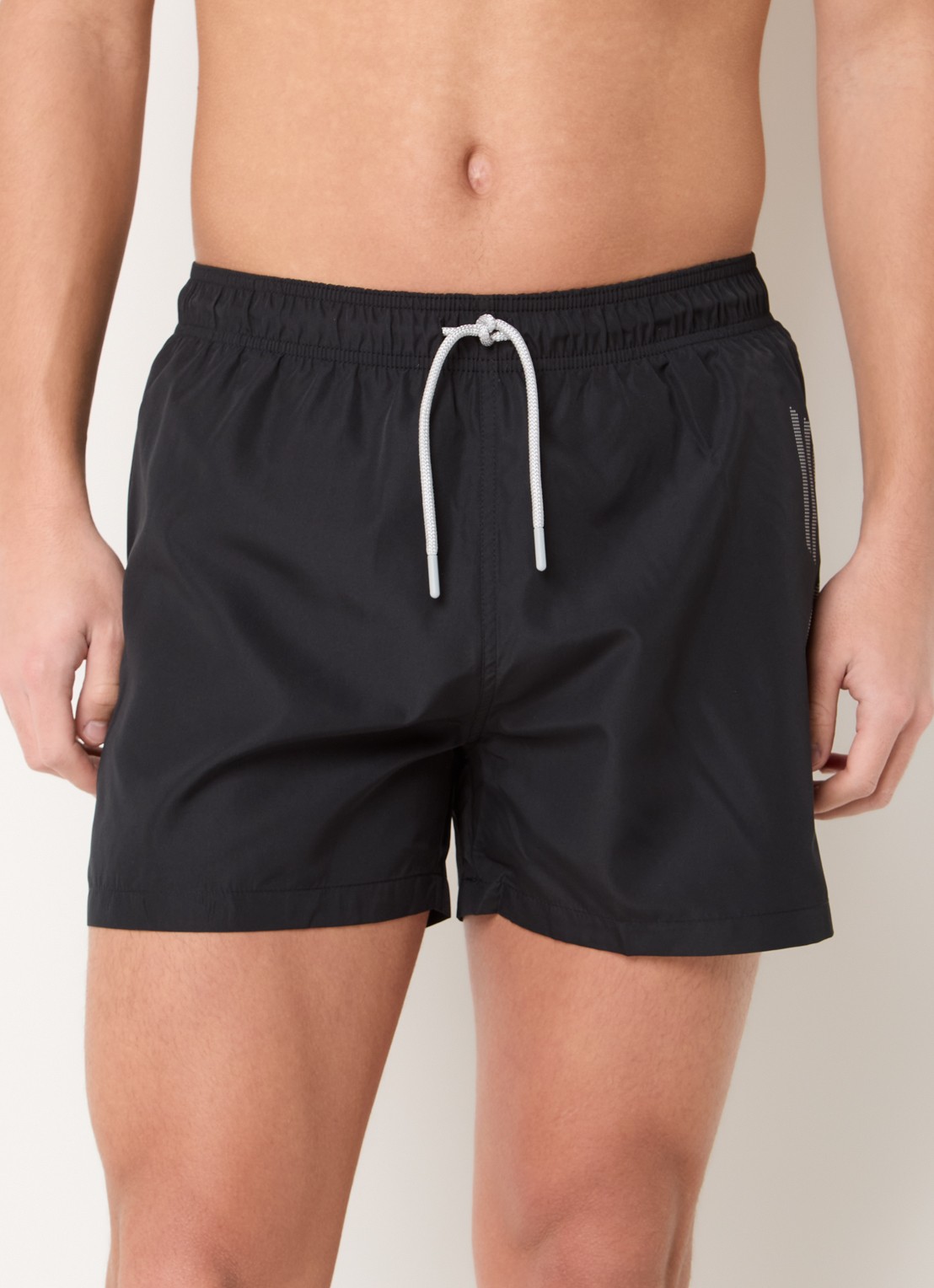 Armani Zwemshorts met logoprint - detail 3 zwart
