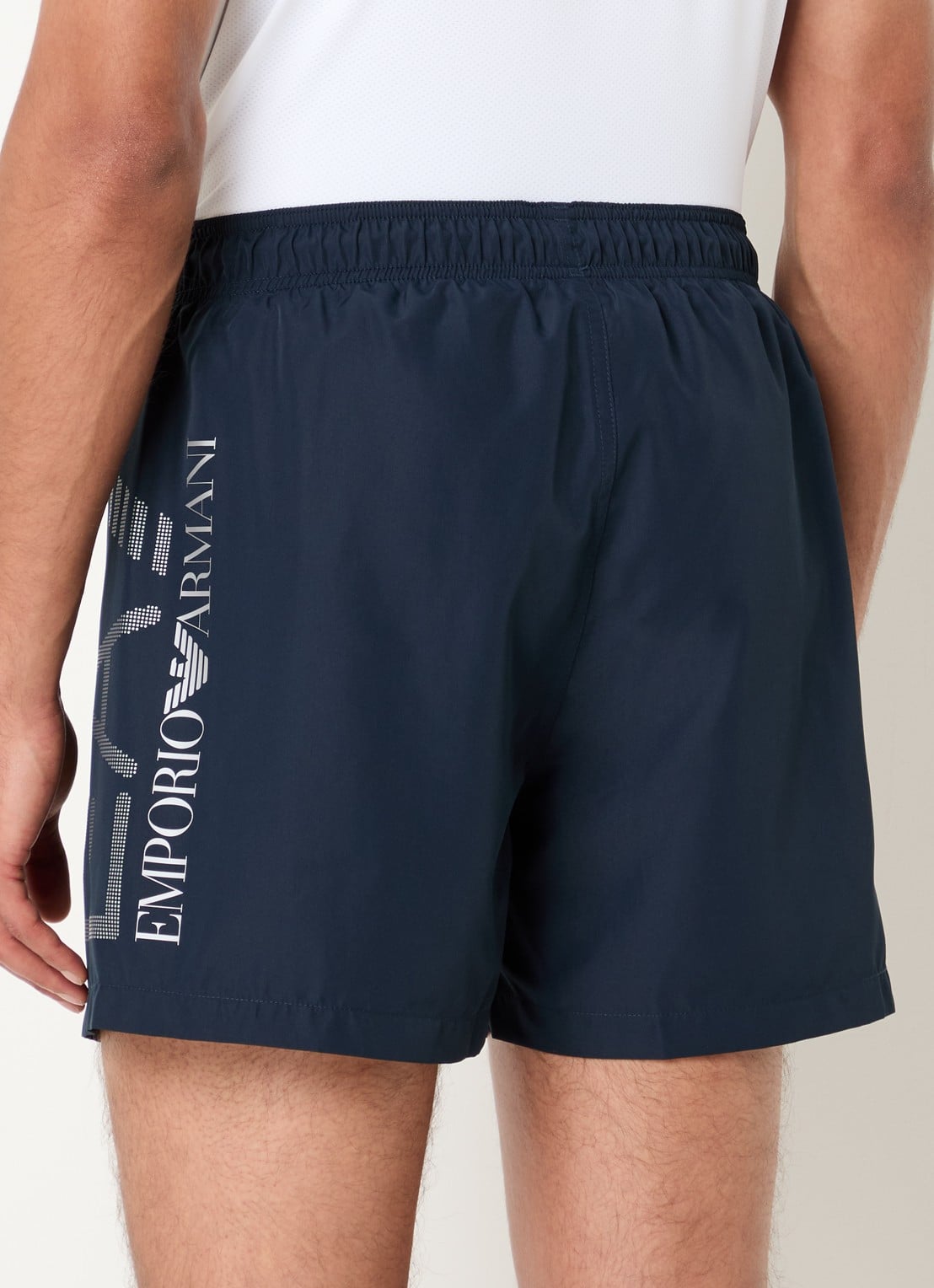 Armani Zwemshorts met logoprint - achterkant 4 donkerblauw