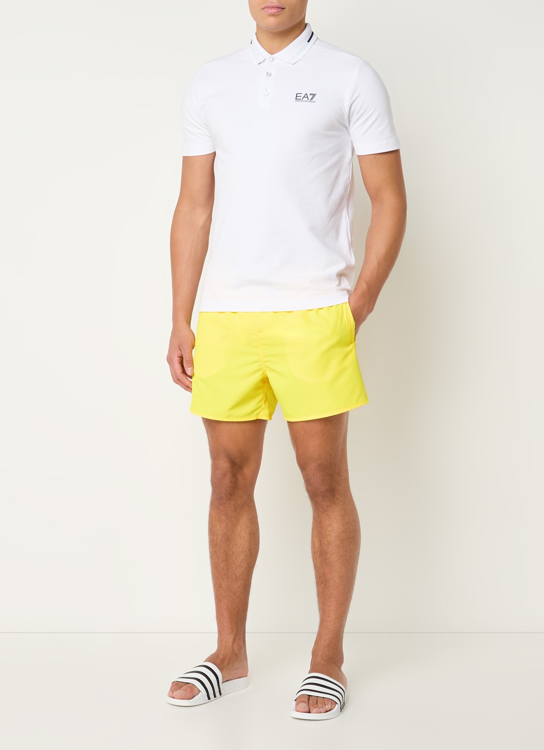 Armani Zwemshorts met steekzakken - voorkant 3 citroengeel