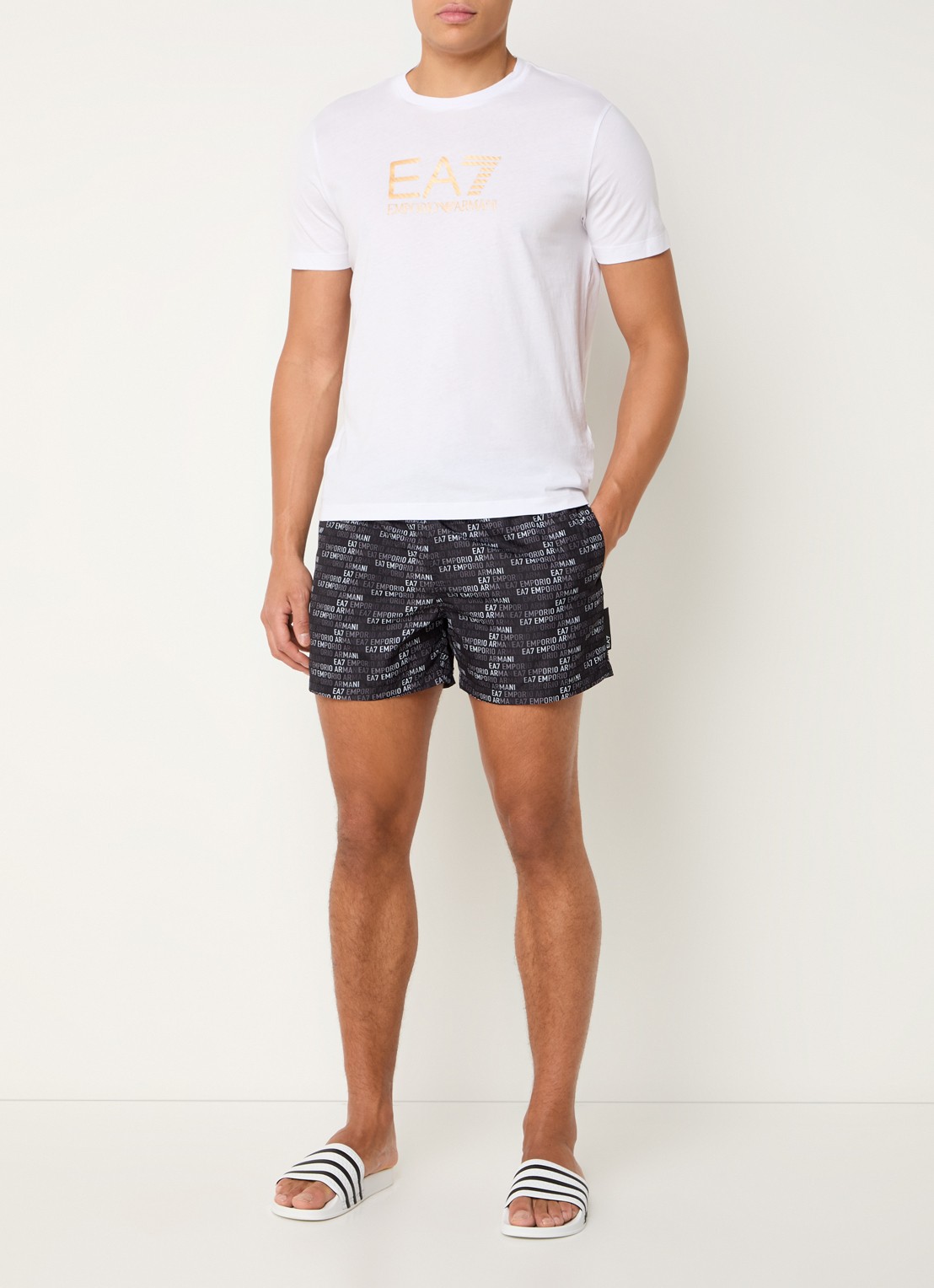 Armani Zwemshorts met steekzakken - voorkant 4 zwart