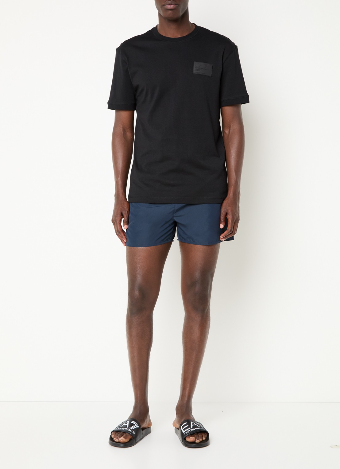 Armani Zwemshorts met steekzakken - voorkant 2 donkerblauw