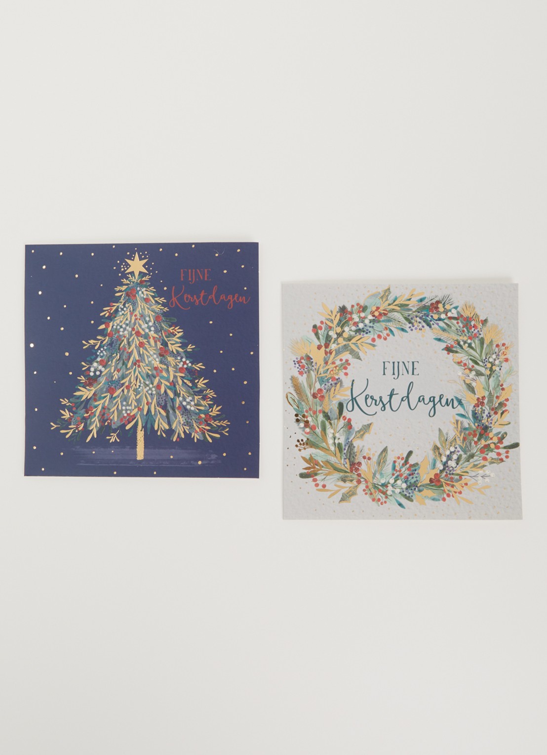 Art Group Goede Doelen kerstkaart - 2 designs - set van 10 inclusief enveloppen - voorkant 2 multicolor