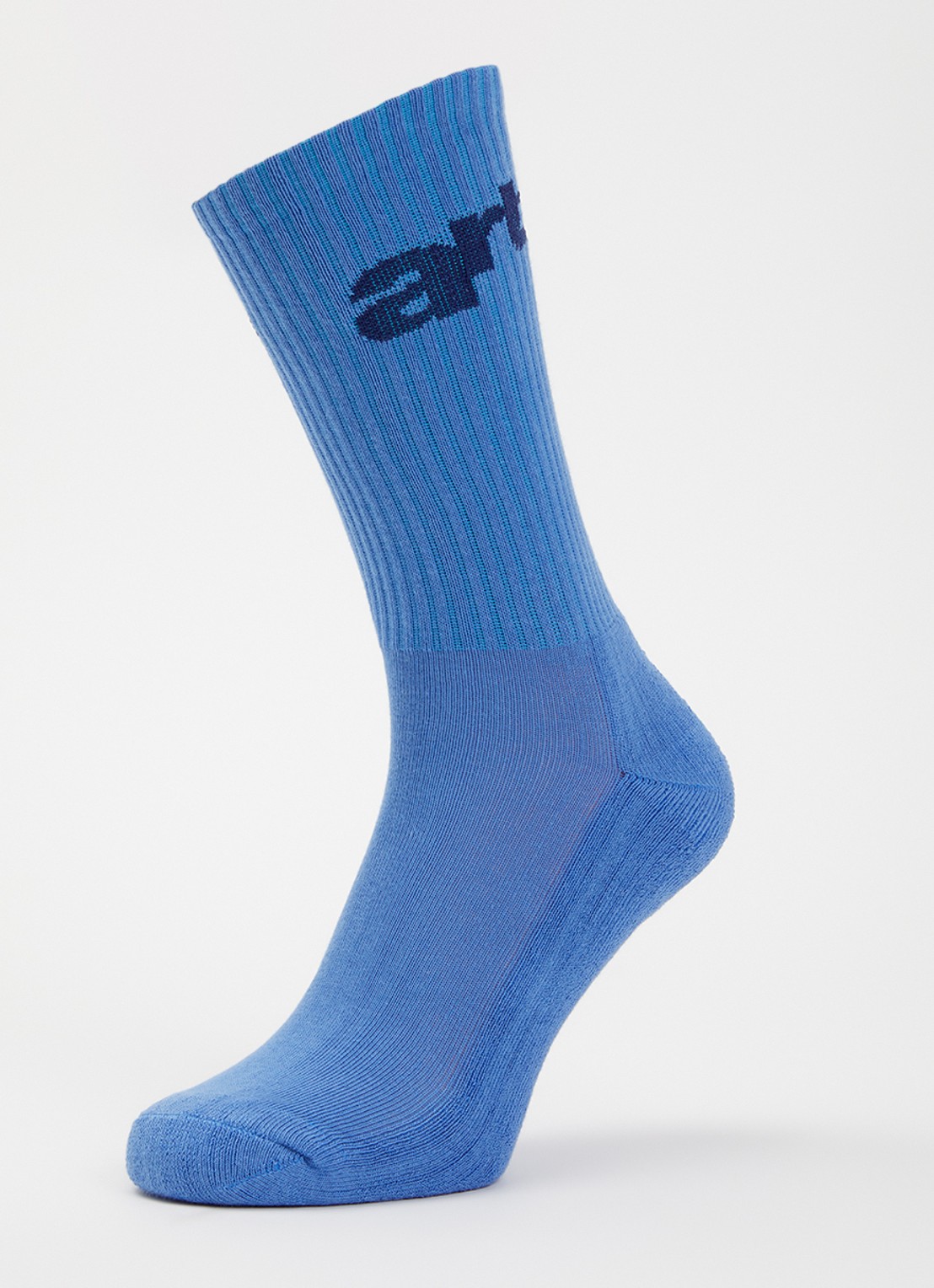 Arte Antwerp Big Logo sportsokken in katoenblend - detail blauw