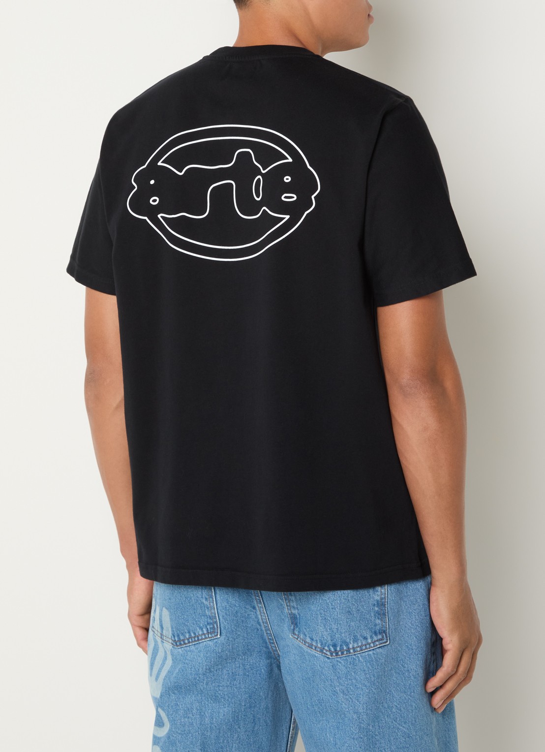 Arte Antwerp Emblem T-shirt met backprint - detail zwart