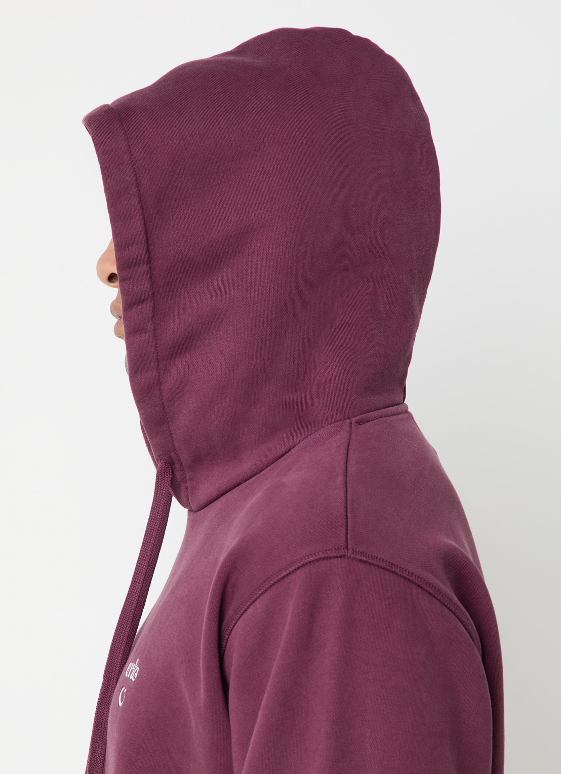 Arte Antwerp Heart hoodie met logo - detail 2 bordeauxrood