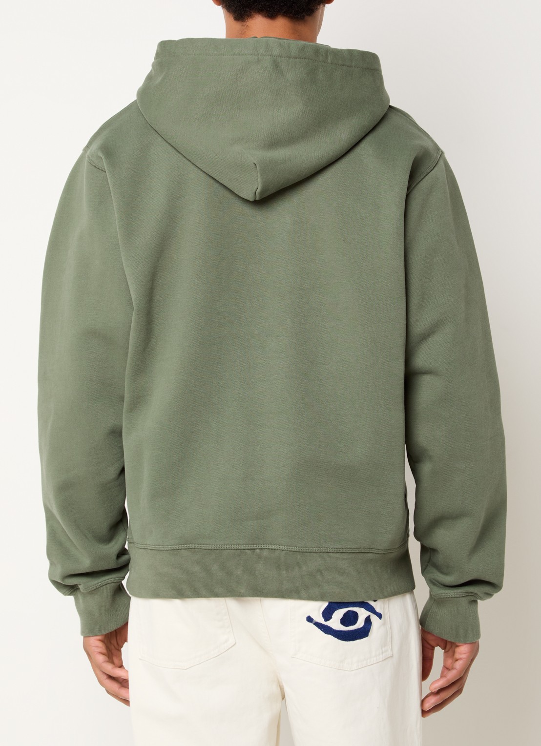 Arte Antwerp Heart hoodie met logo - achterkant 3 legergroen