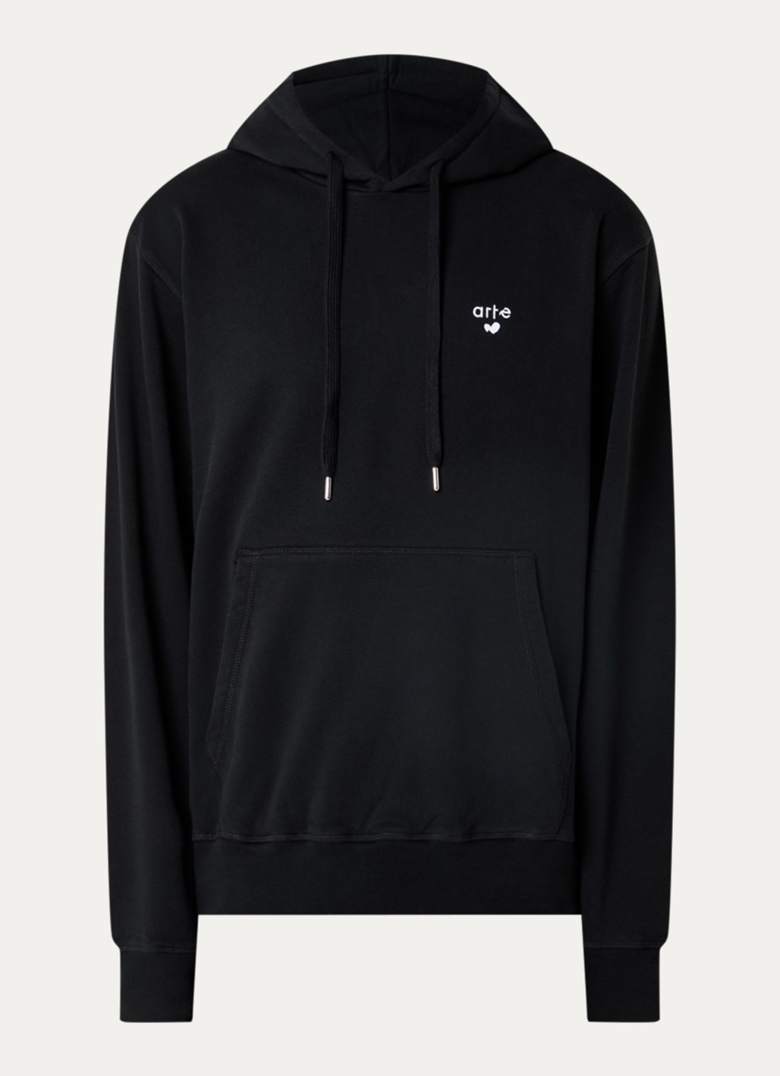 Arte Antwerp Heart hoodie met logo - voorkant 2 zwart
