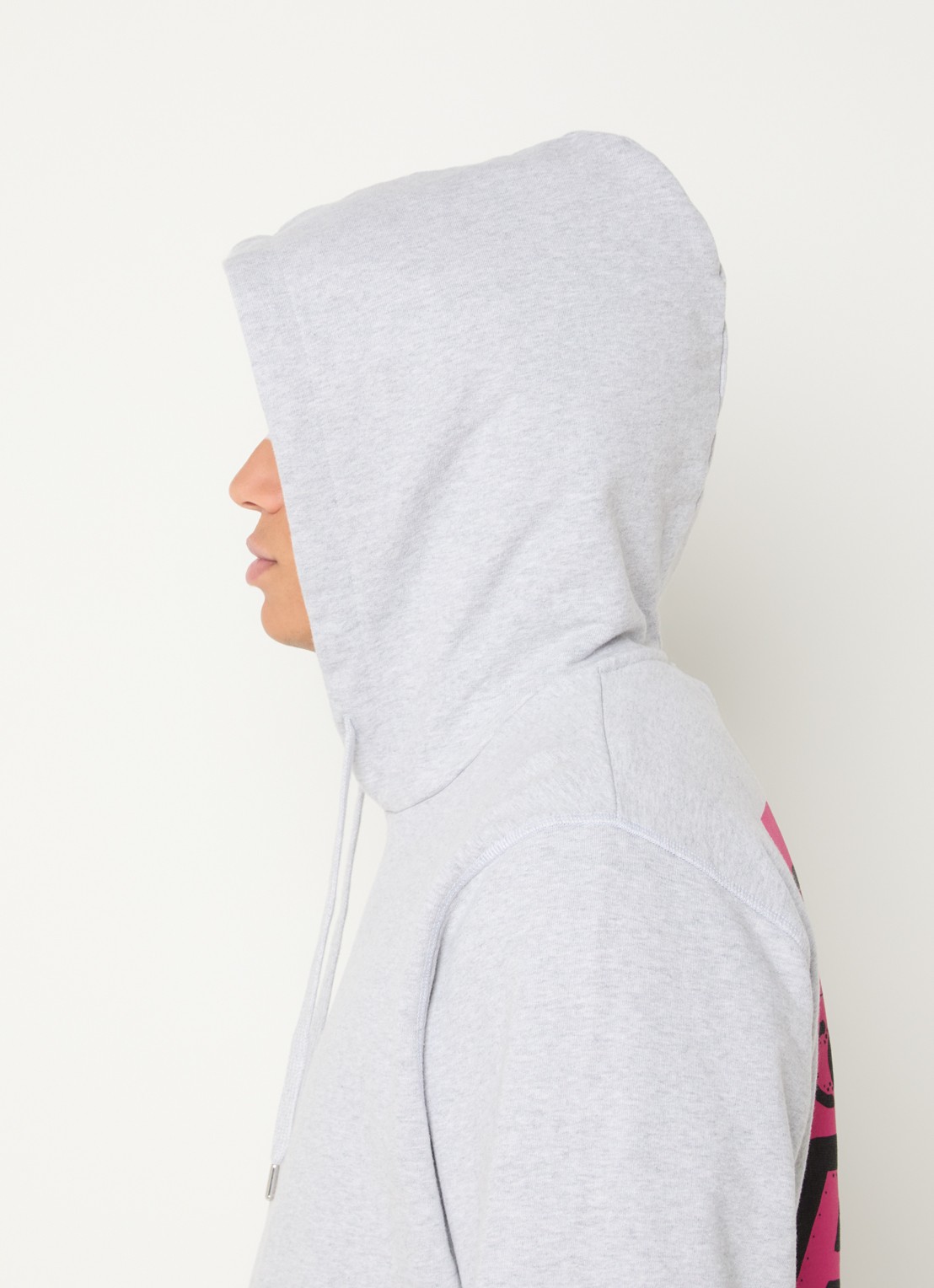 Arte Antwerp Hoodie met backprint  - detail 2 grijs