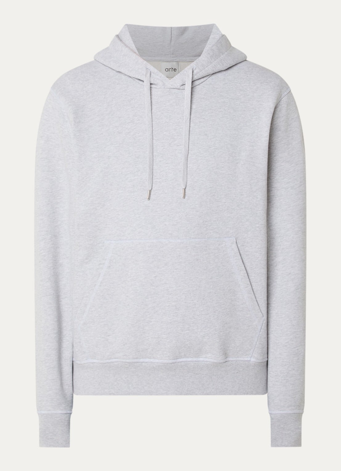Arte Antwerp Hoodie met backprint  - voorkant 3 grijs
