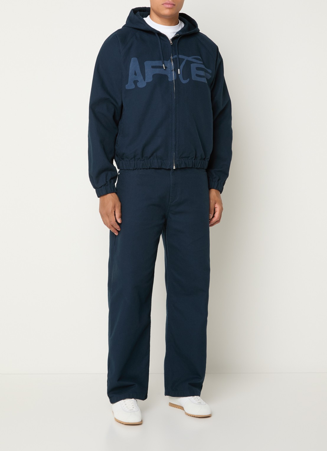 Arte Antwerp Jack met logoprint - voorkant 4 donkerblauw