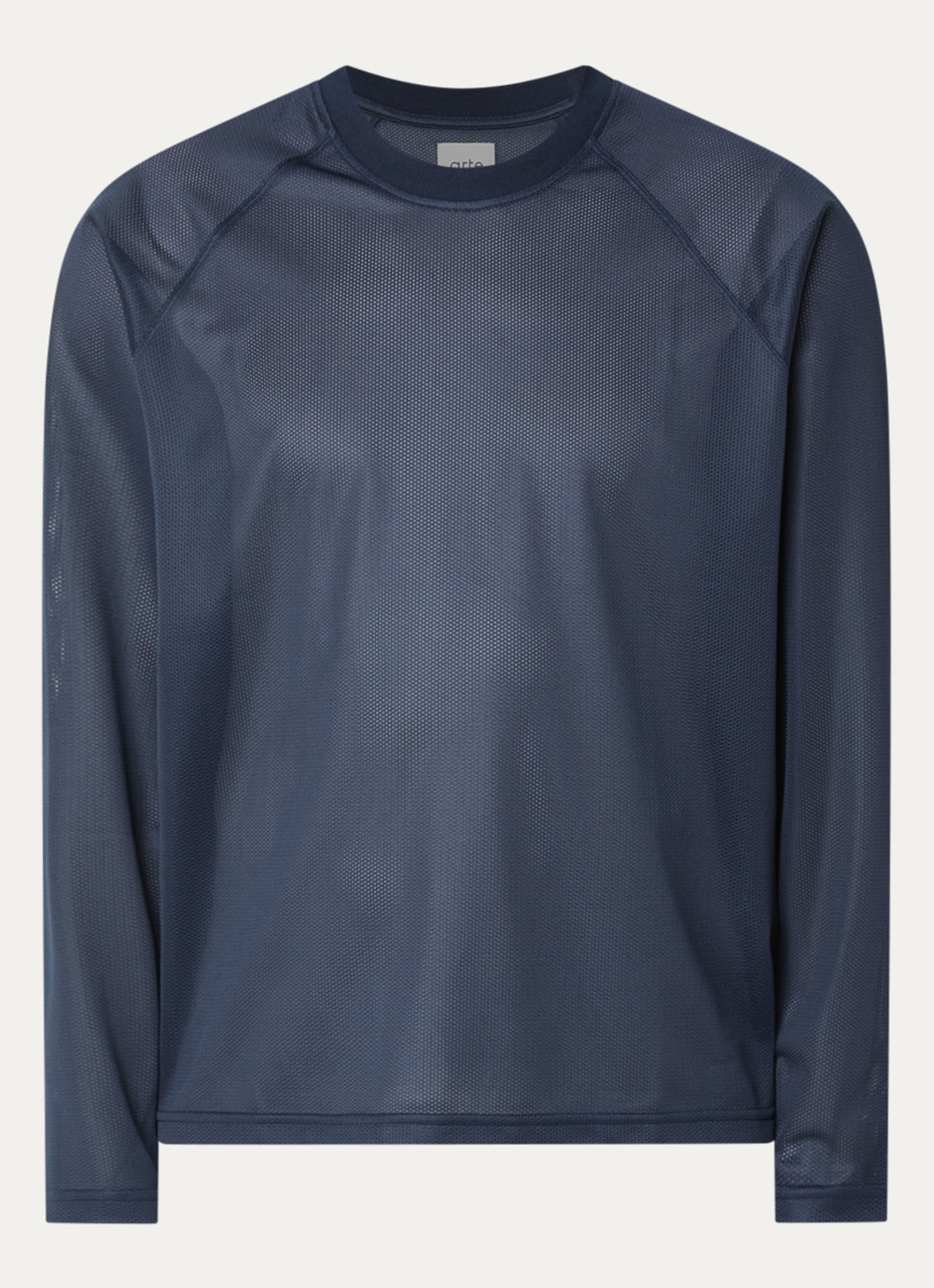 Arte Antwerp Longsleeve met backprint - voorkant 2 donkerblauw