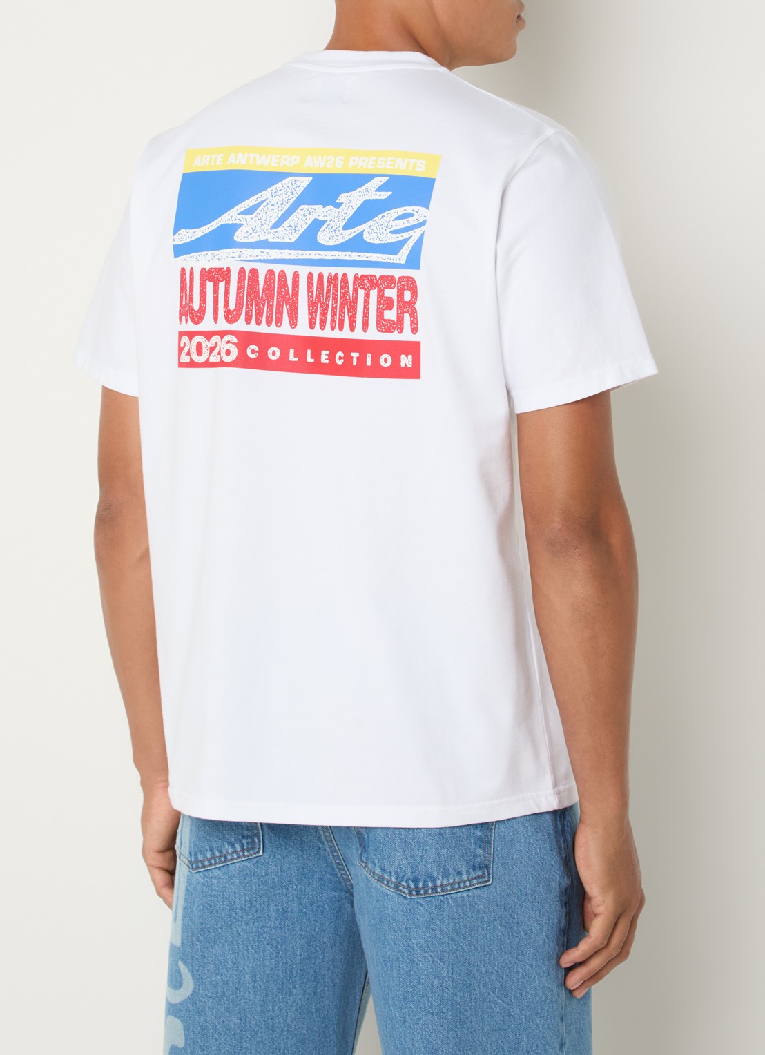 Arte Antwerp Presents T-shirt met backprint - detail wit