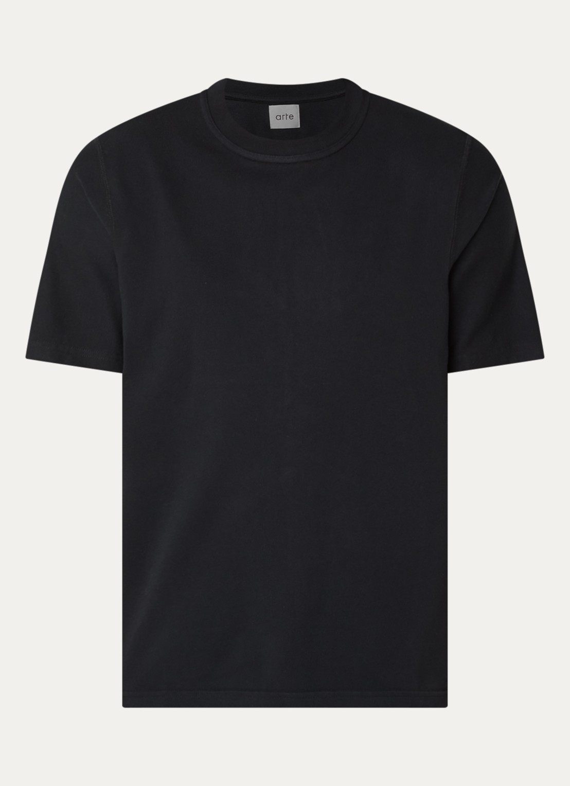Arte Antwerp Presents T-shirt met backprint - voorkant zwart