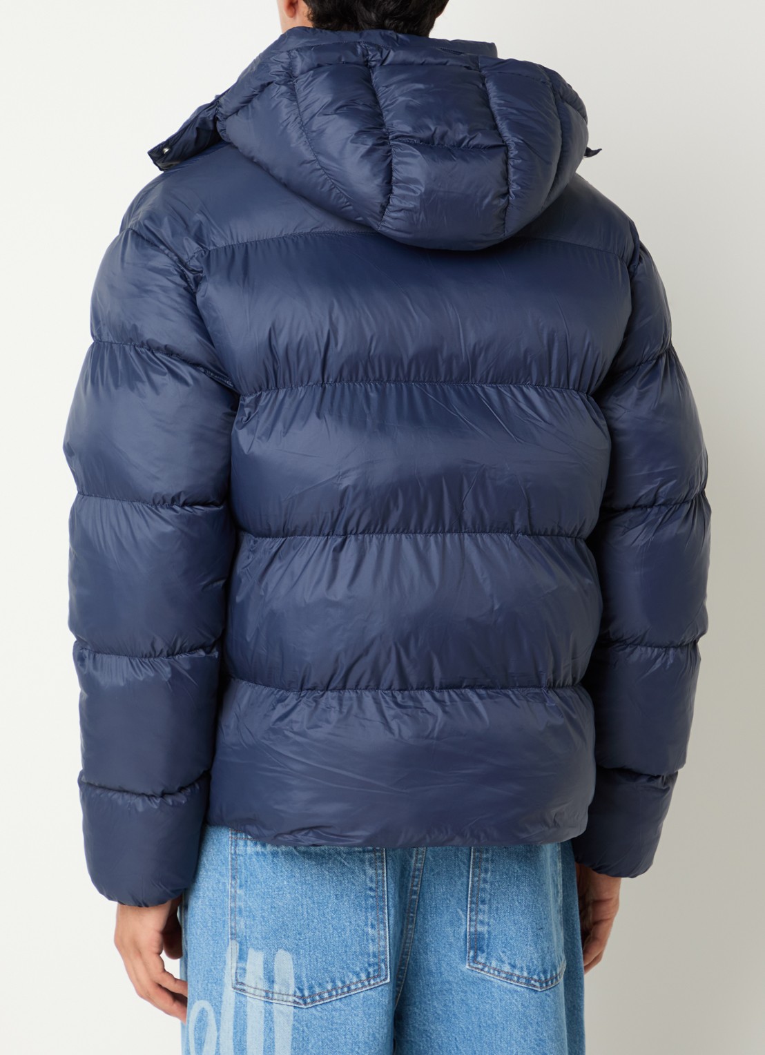 Arte Antwerp Puffer jack met steekzakken - achterkant donkerblauw