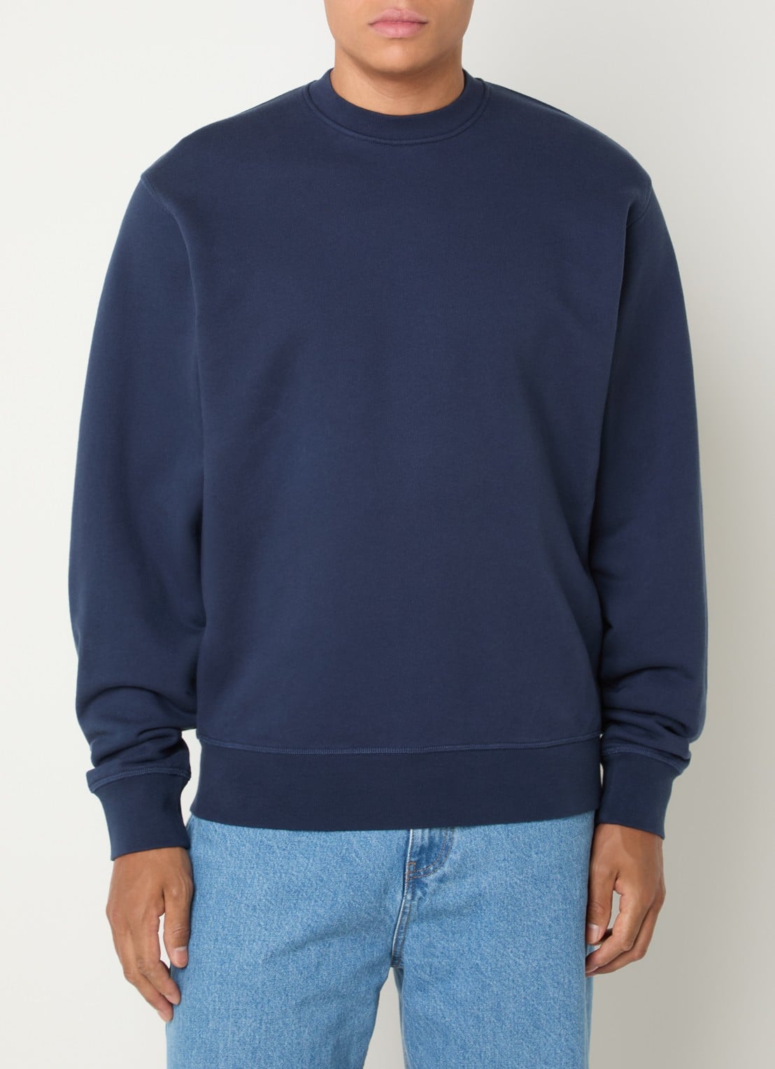 Arte Antwerp Receipt sweater met backprint - achterkant 4 donkerblauw
