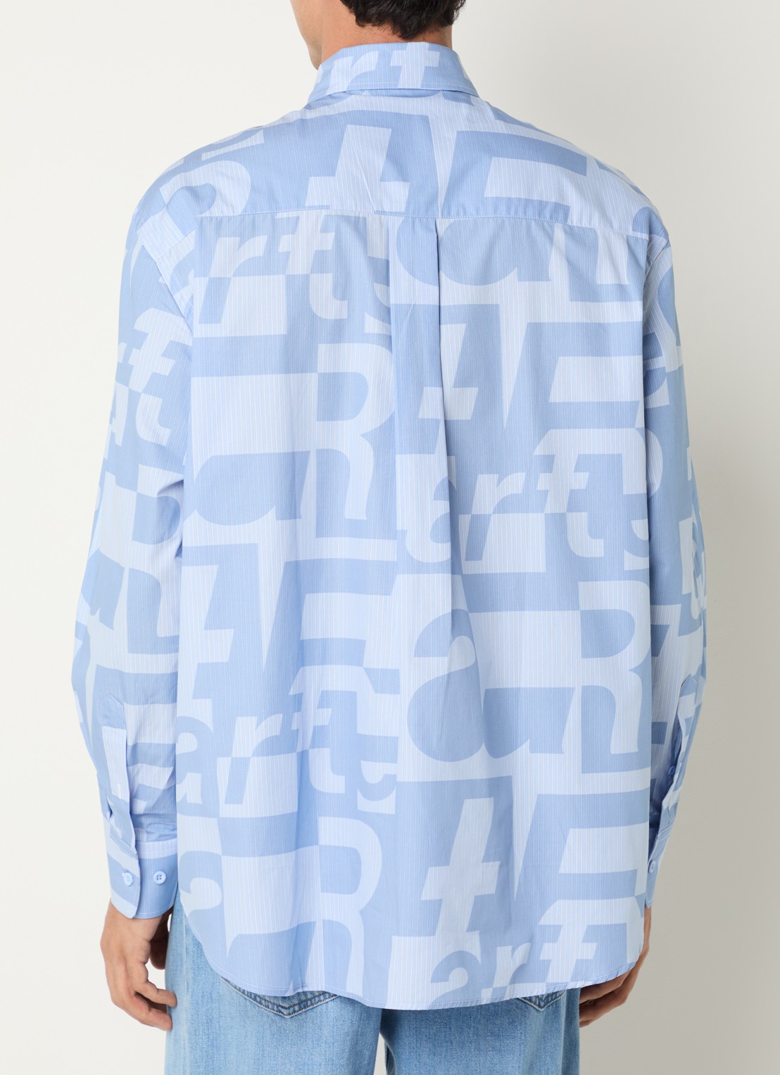 Arte Antwerp Regular fit overhemd met print - achterkant blauw