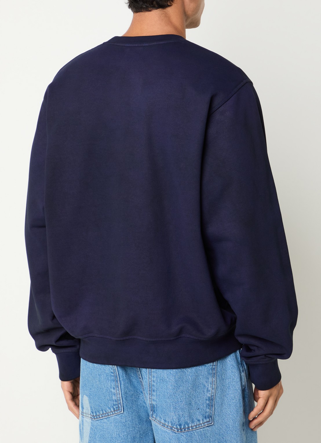 Arte Antwerp Sweater met logo - achterkant 4 donkerblauw