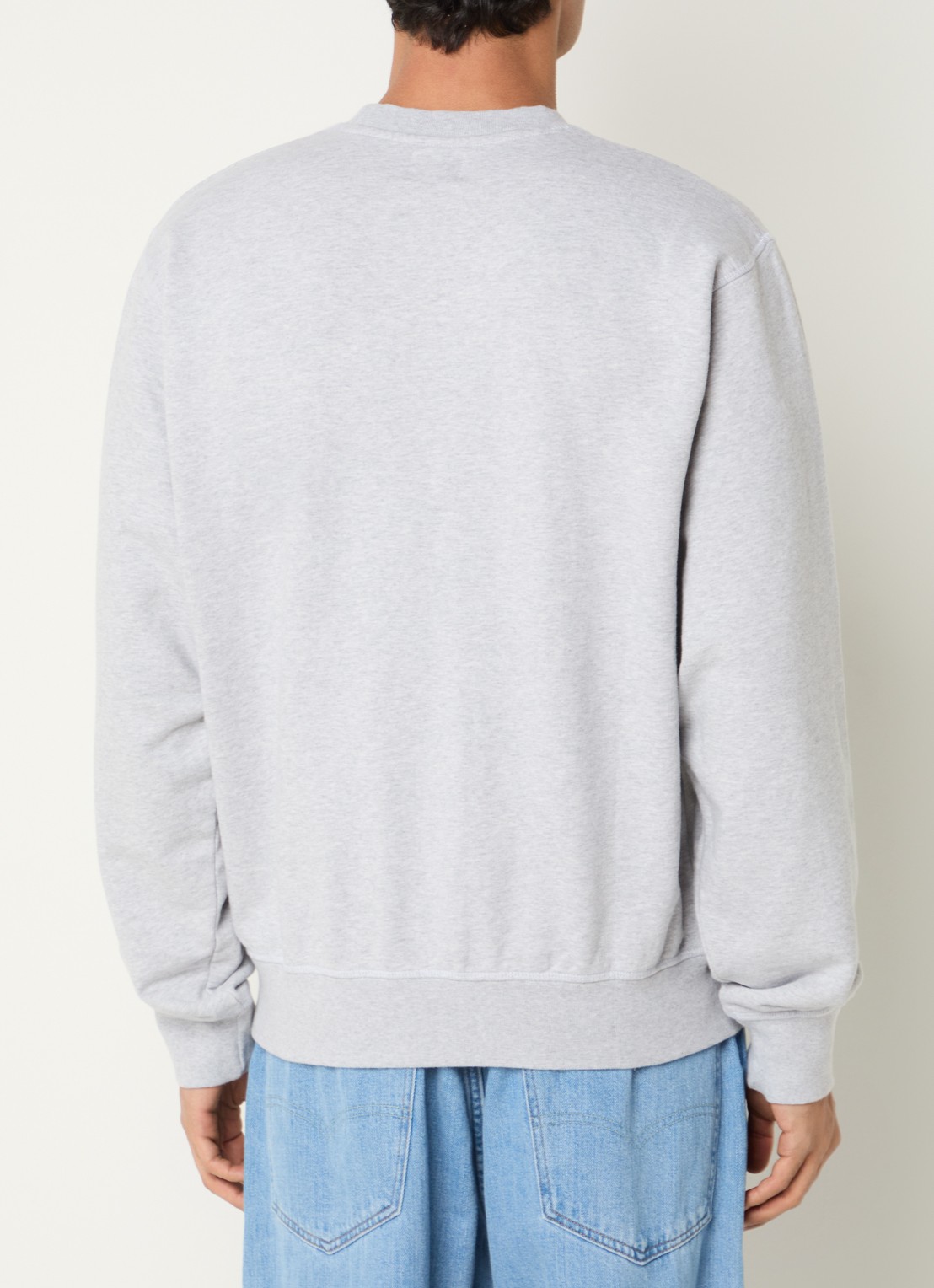 Arte Antwerp Sweater met logoborduring - achterkant 2 grijsmele