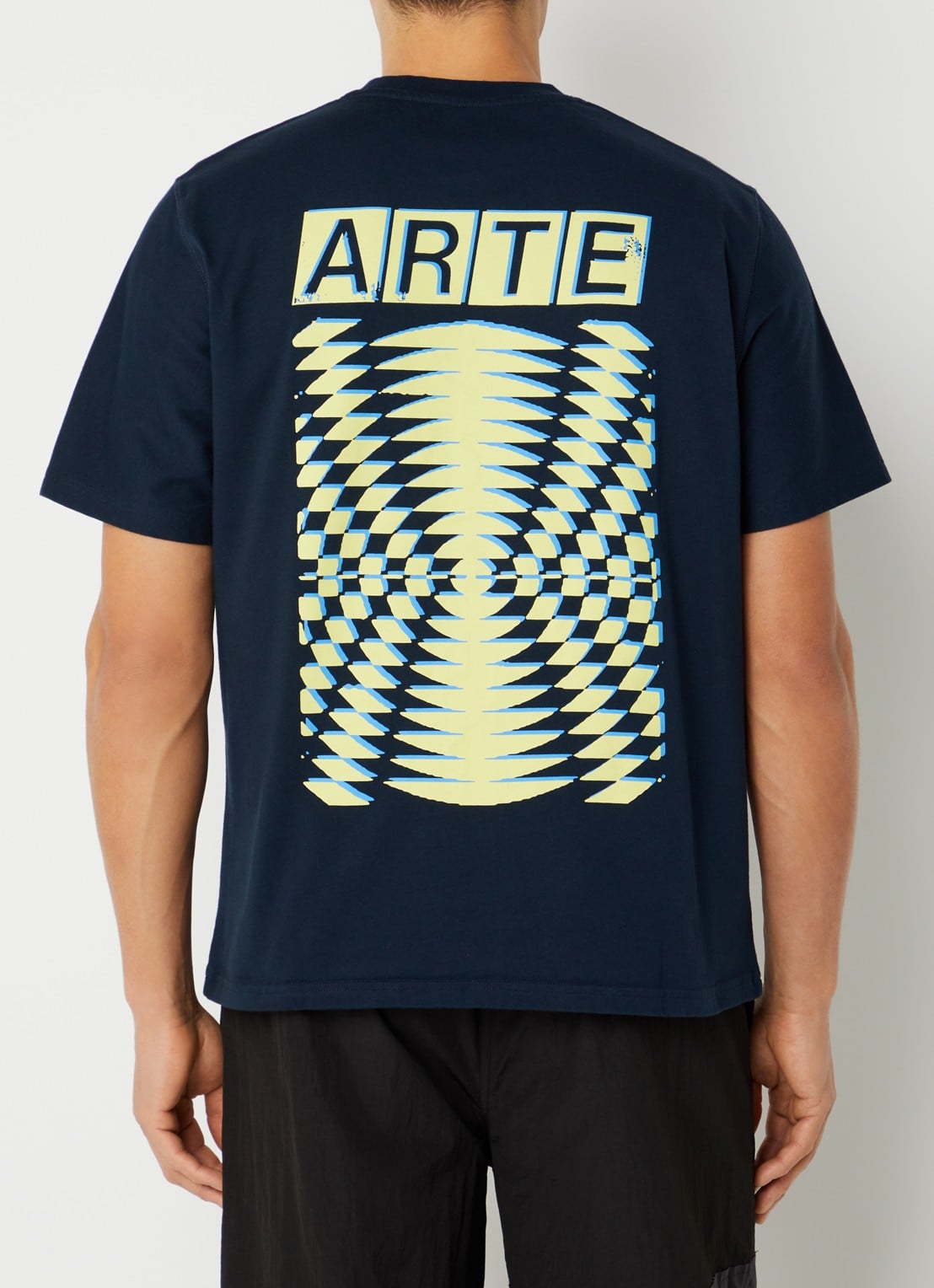 Arte Antwerp T-shirt met backprint - detail blauw