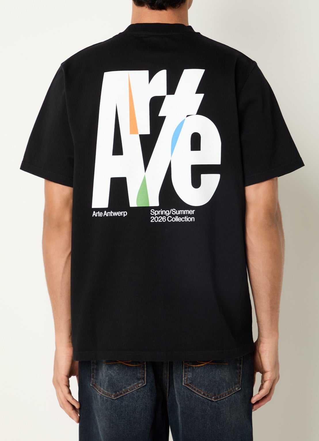 Arte Antwerp T-shirt met backprint - detail 4 zwart