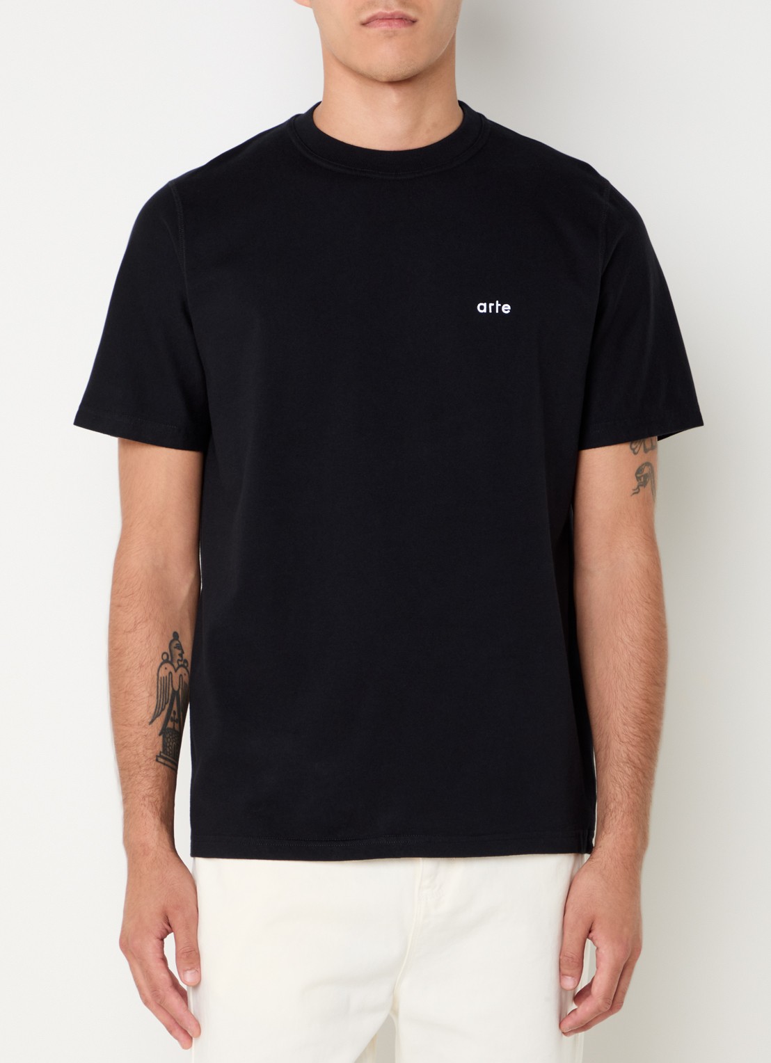 Arte Antwerp T-shirt met front- en backprint - achterkant 4 zwart