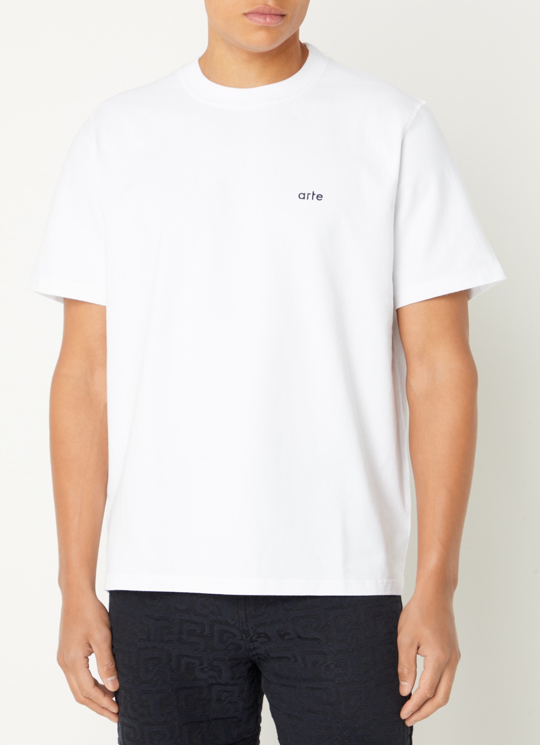 Arte Antwerp T-shirt met logo- en backprint - achterkant 4 wit
