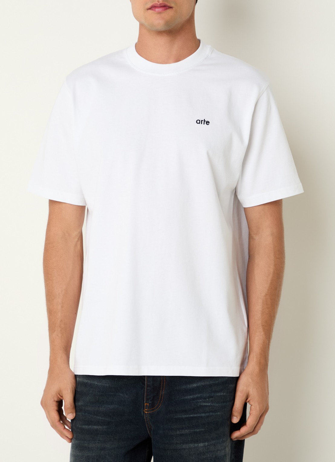 Arte Antwerp T-shirt met logo- en backprint - achterkant 4 wit