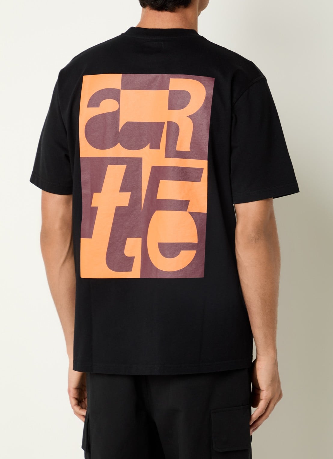 Arte Antwerp T-shirt met logo- en backprint - detail 4 zwart