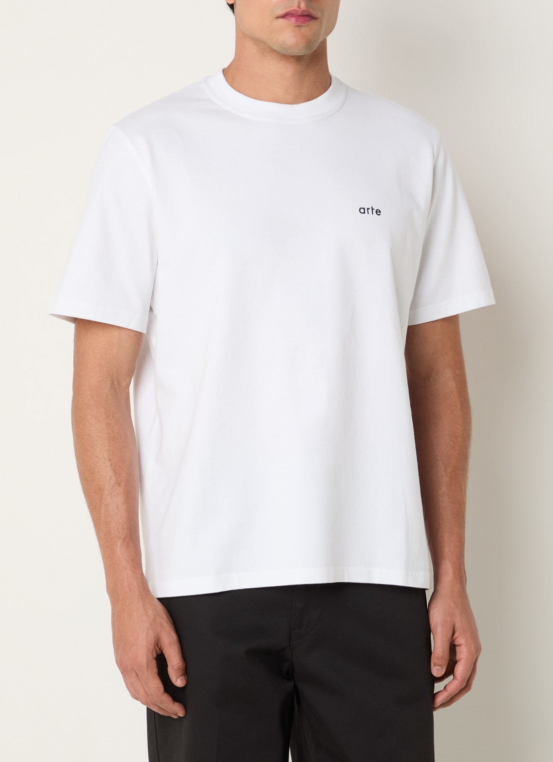 Arte Antwerp T-shirt met logo- en backprint - achterkant 2 wit
