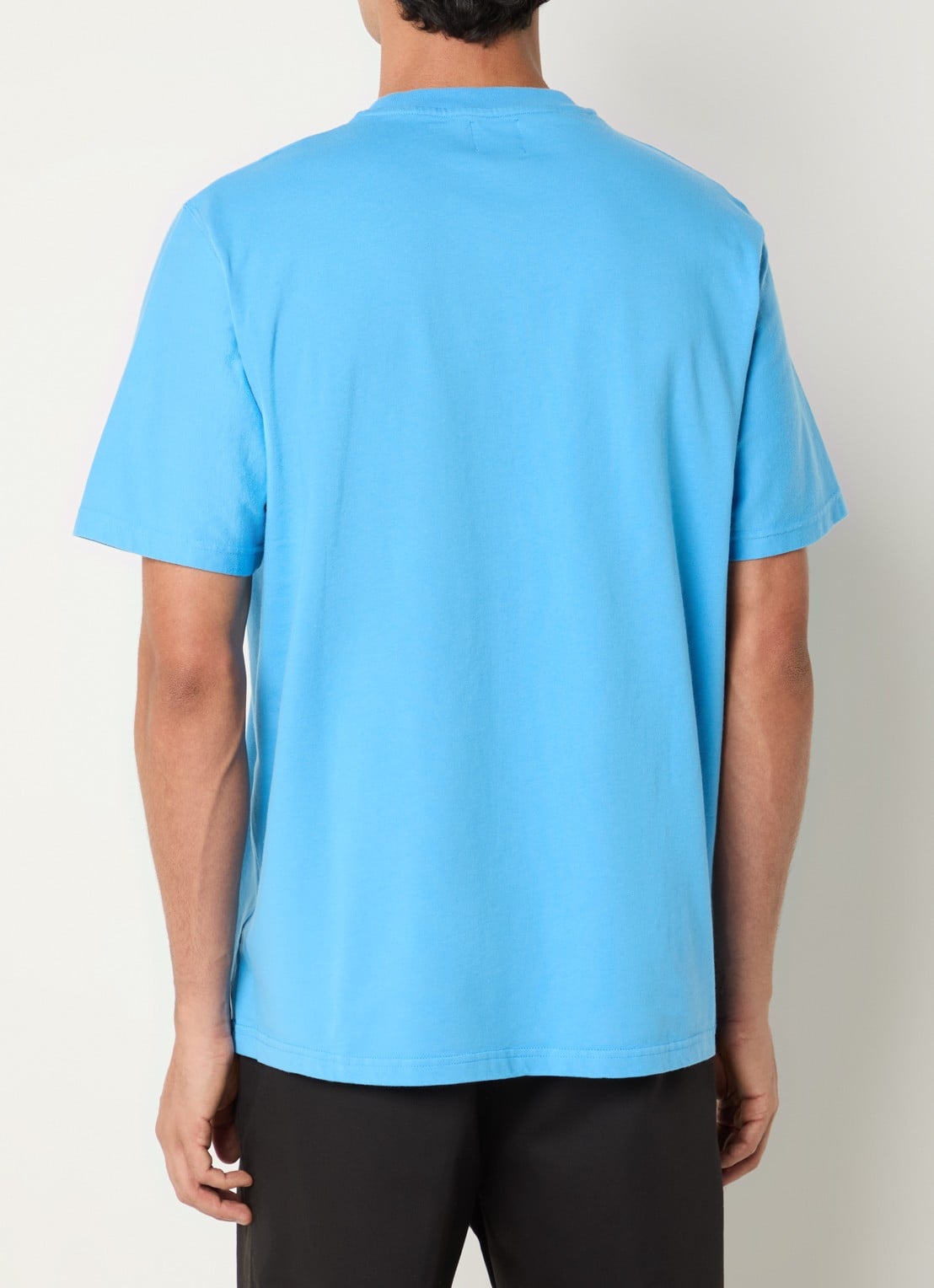 Arte Antwerp T-shirt met logoborduring - achterkant blauw