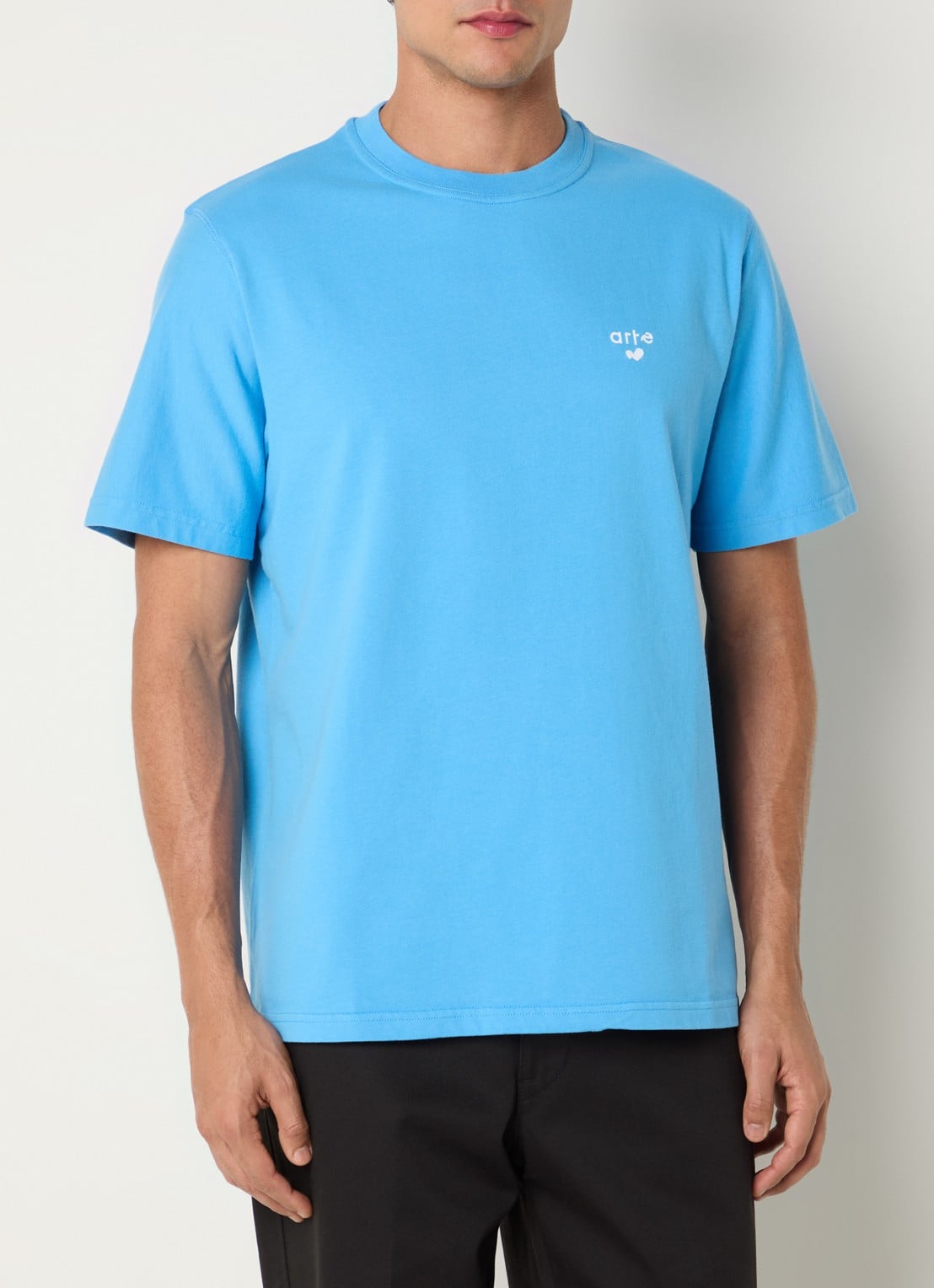 Arte Antwerp T-shirt met logoborduring - detail 4 blauw