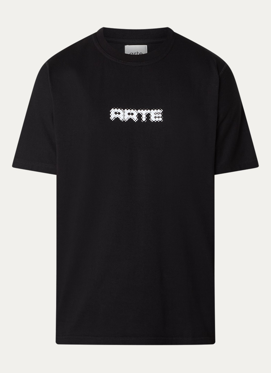 Arte Antwerp T-shirt met logoprint - voorkant 3 zwart